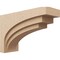 Ekena Millwork 10"W x 30"D x 20"H Classic Rockford Rough Cedar Woodgrain TimberThane Corbel, Primed Tan CORUR10X30X20ROCRCPR - alternate 1